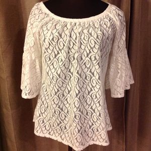 Lace Top with 3/4 Sleeves